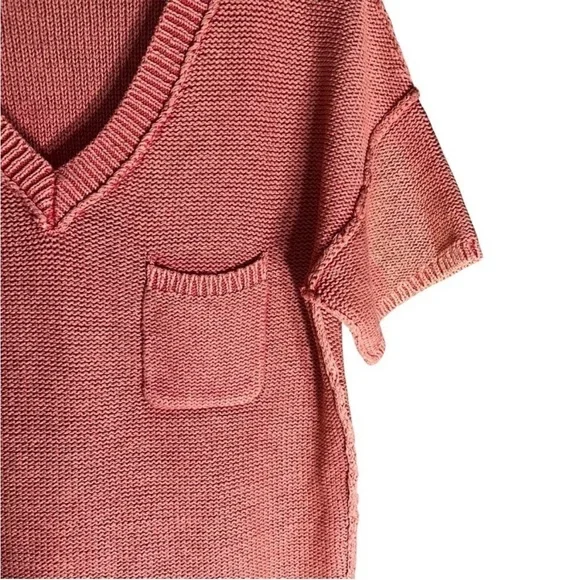 Sundance coral v-neck sweater - Picture 8 of 8